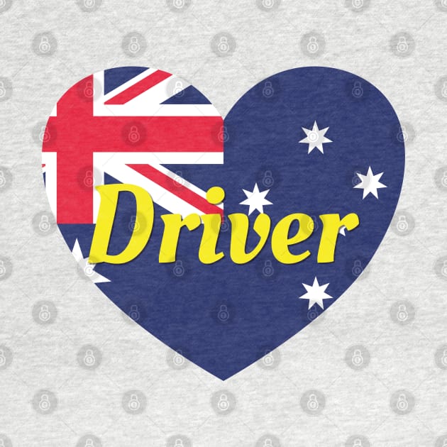 Driver NT Australia Australian Flag Heart by DPattonPD